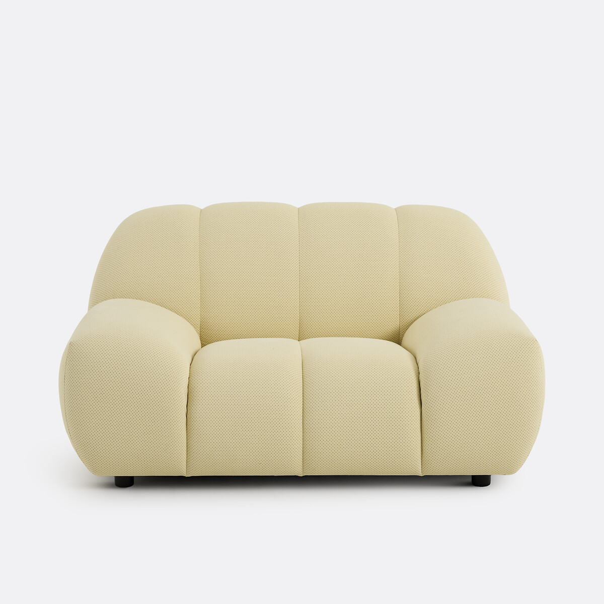 XL-Sessel, gesteppter Stoff, NURIA gelb, LA REDOUTE INTERIEURS