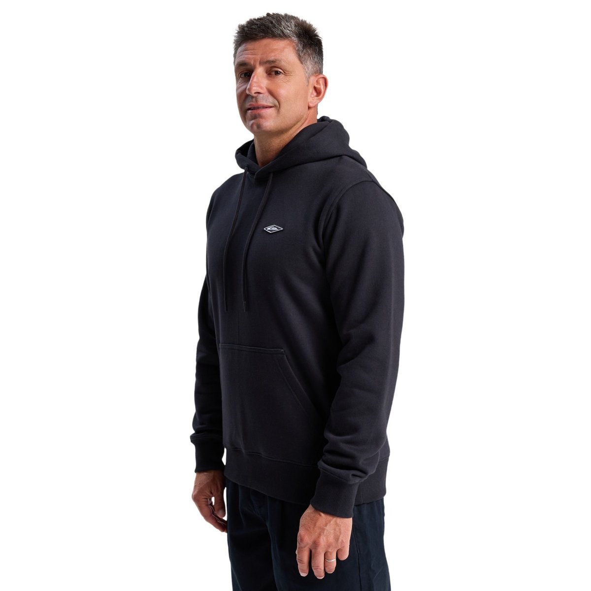 Sweat à capuche DIAMOND noir black, QUIKSILVER