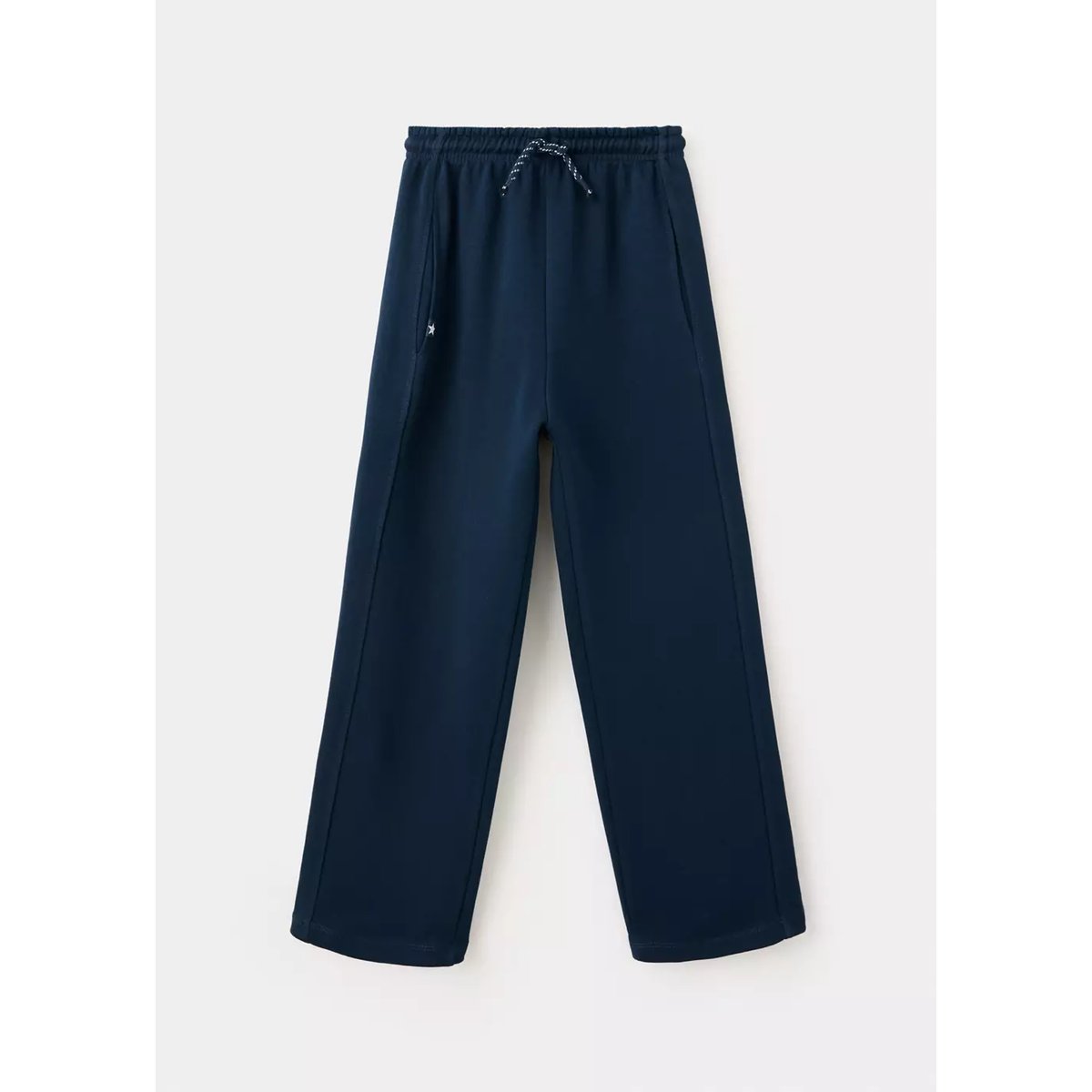 Pantalon jogger coton bleu marine, MANGO KIDS
