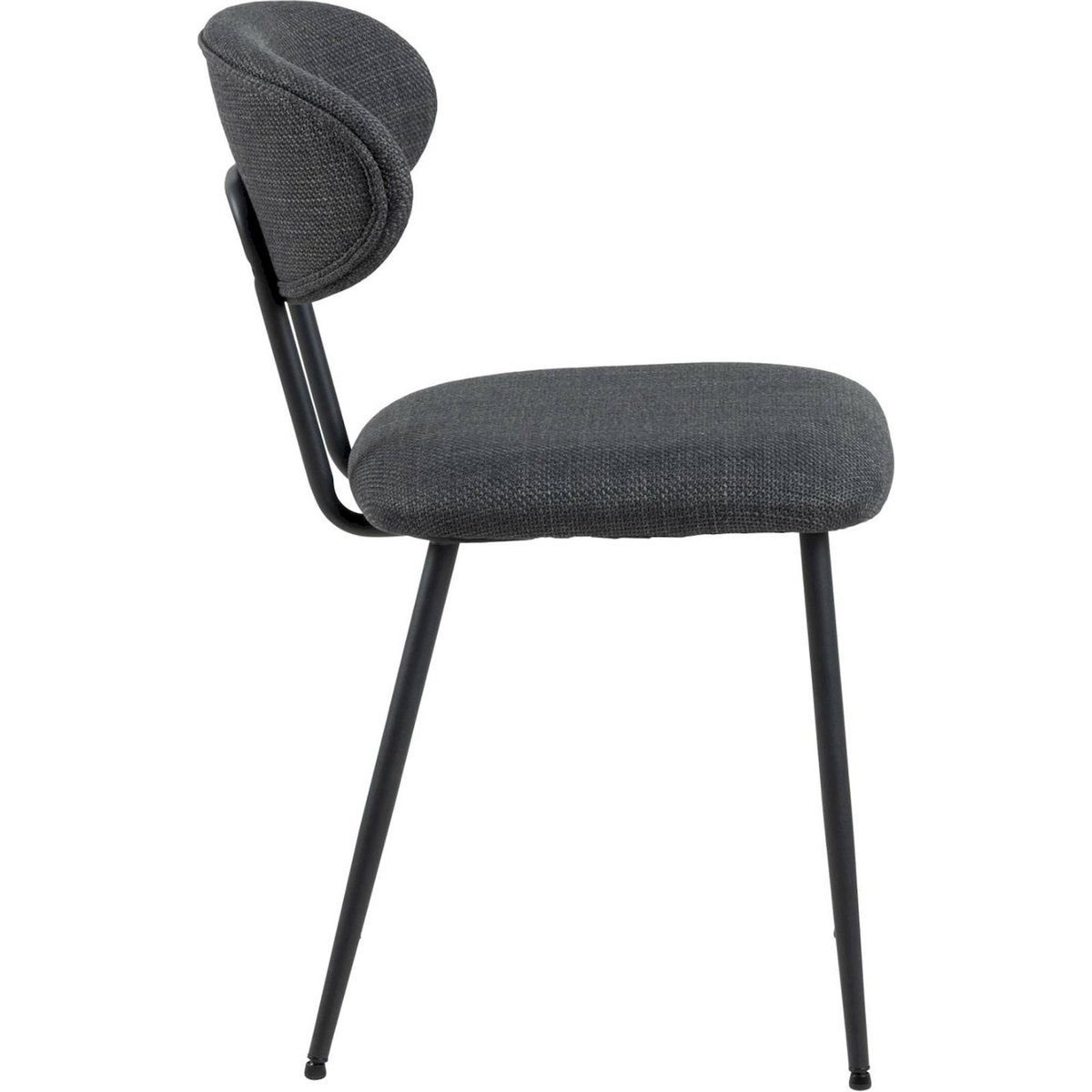 Chaise rembourrée empilable collection DEAVITTI beige et noir, RECOLLECTION