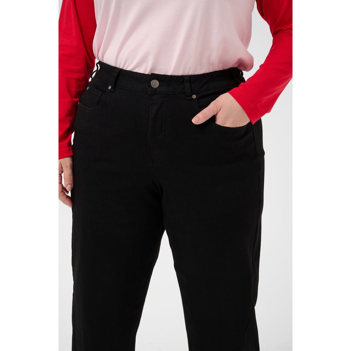 Jeans noir, KAFFE CURVE