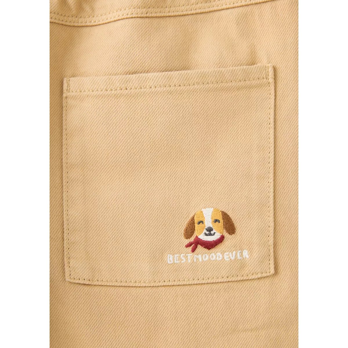 Pantalon droit taille élastique marron moyen, MANGO BABY