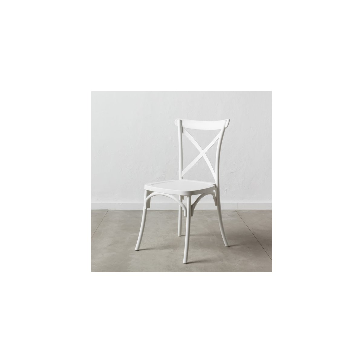 Chaise Esprit Bistrot en Polypropylène Blanc blanc, WADIGA