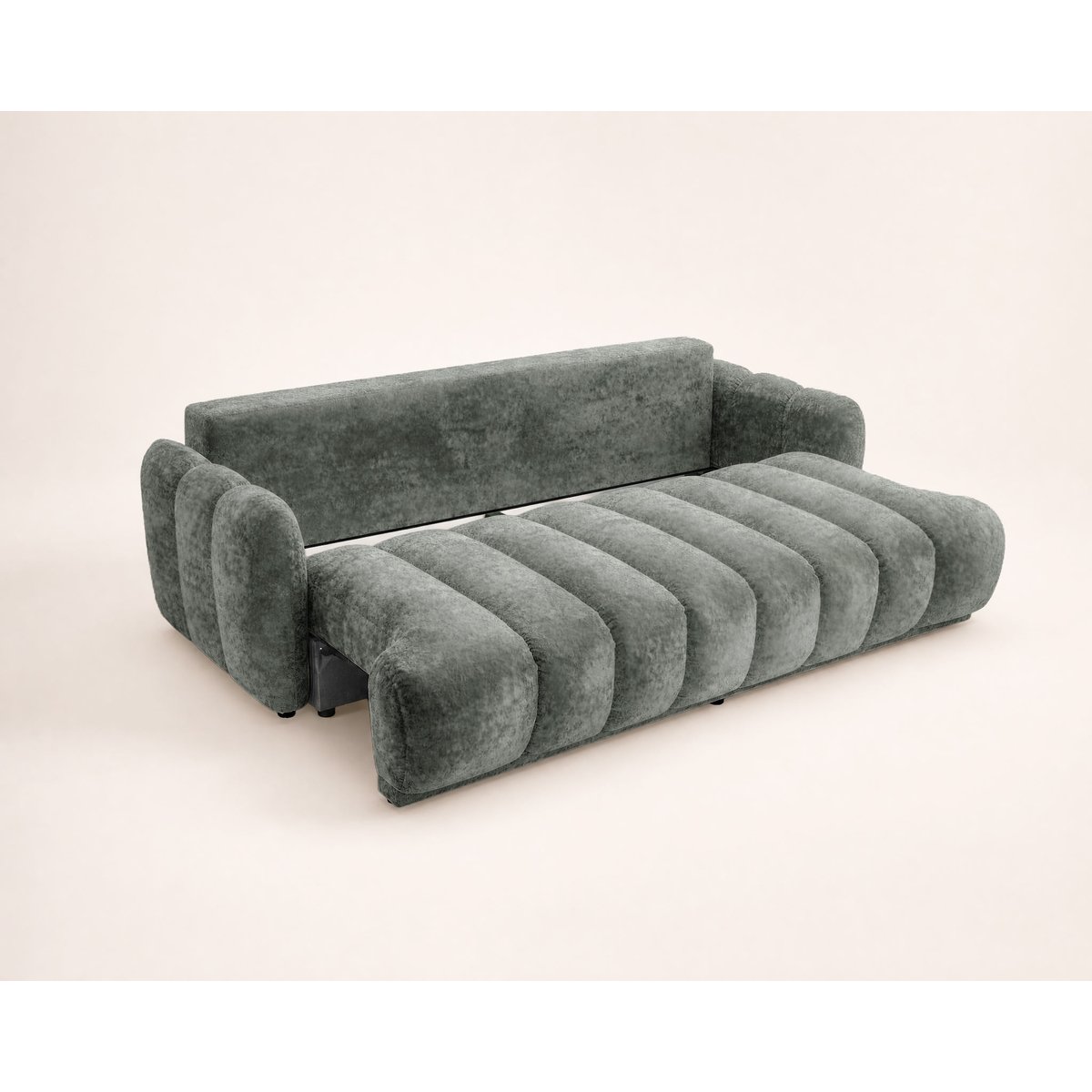 Canapé Convertible 3 places - SILVIA gris, BEST MOBILIER
