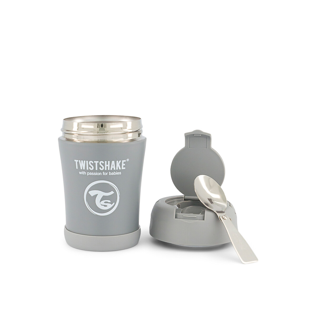 Termo de alimentos 350ml, Twistshake cinzento, TWISTSHAKE