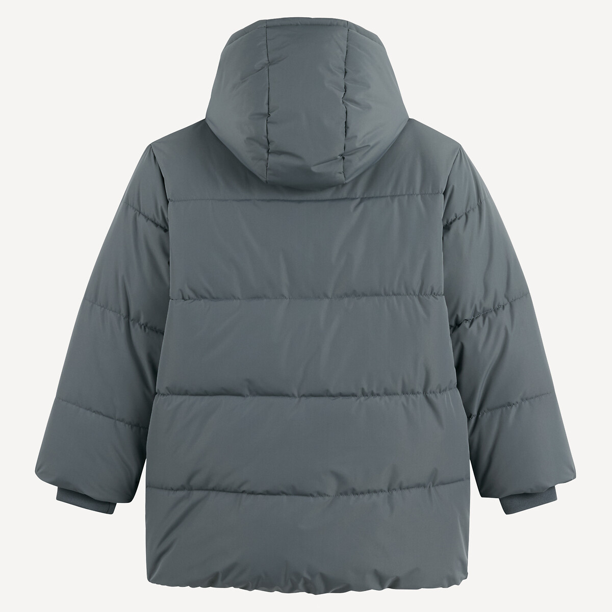 Doudoune longue avec capuche gris anthracite, LA REDOUTE COLLECTIONS