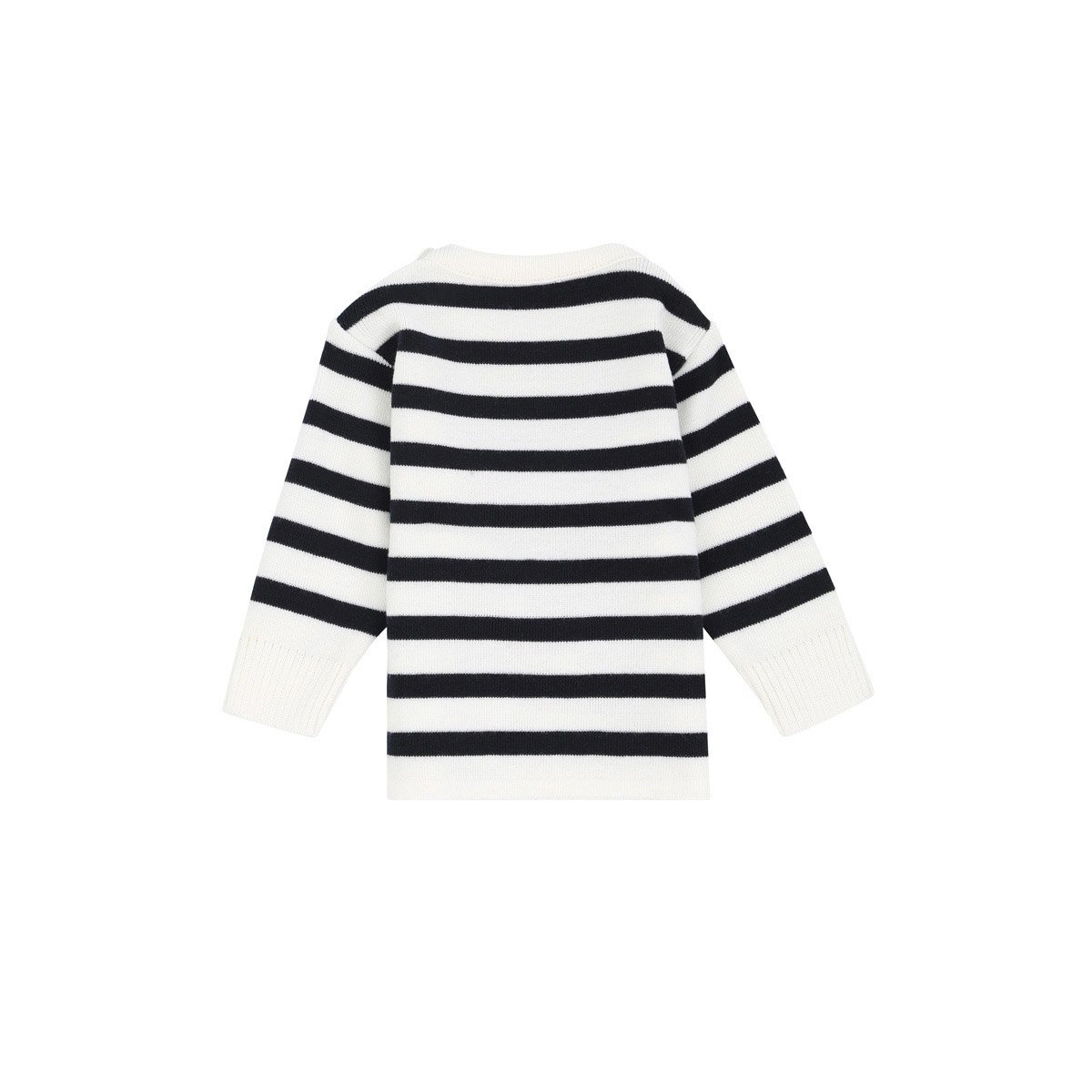 Pull marin en laine Mérinos BRIAC BABY nature/navire, ARMOR-LUX