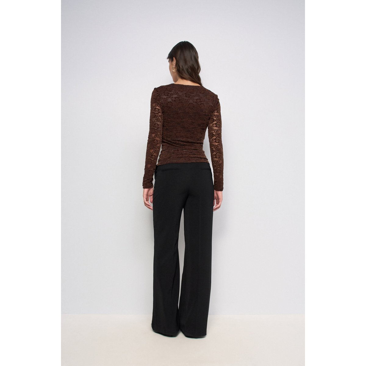 TOP EN DENTELLE marron, SALSA JEANS