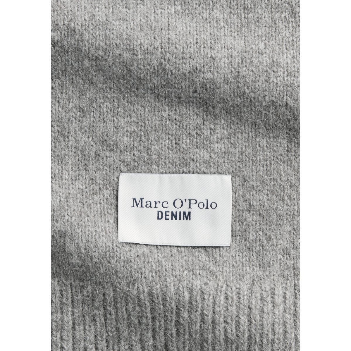 Écharpe en noble mélange de laine et de laine d'alpaga gris, MARC O’POLO DENIM