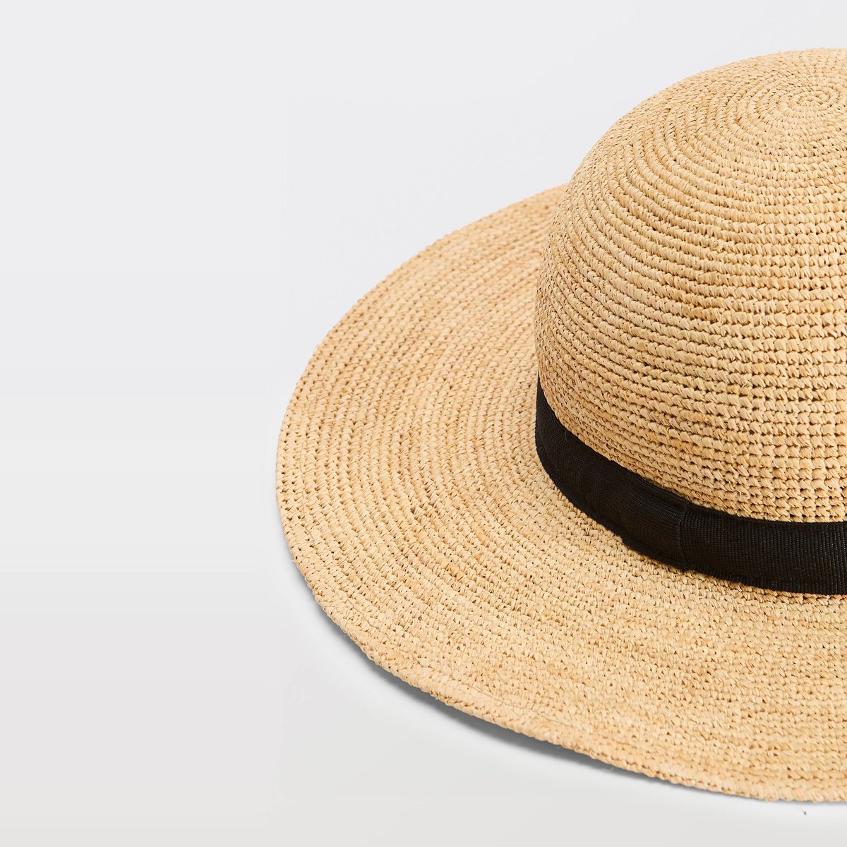 Chapeau forme capeline naturel, MONOPRIX