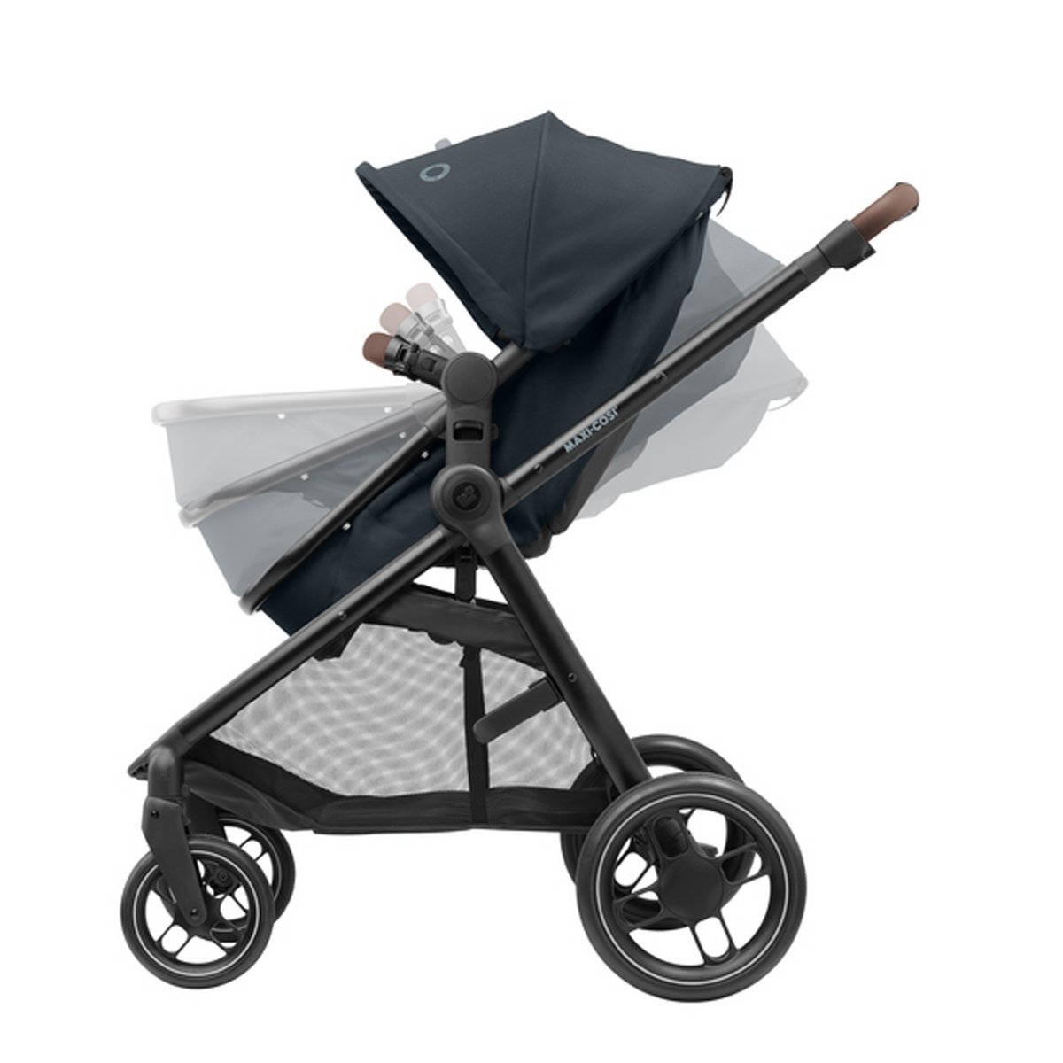 Poussette 2 en 1 Zelia 3, avec nacelle intégrée gris essentiel, MAXI COSI