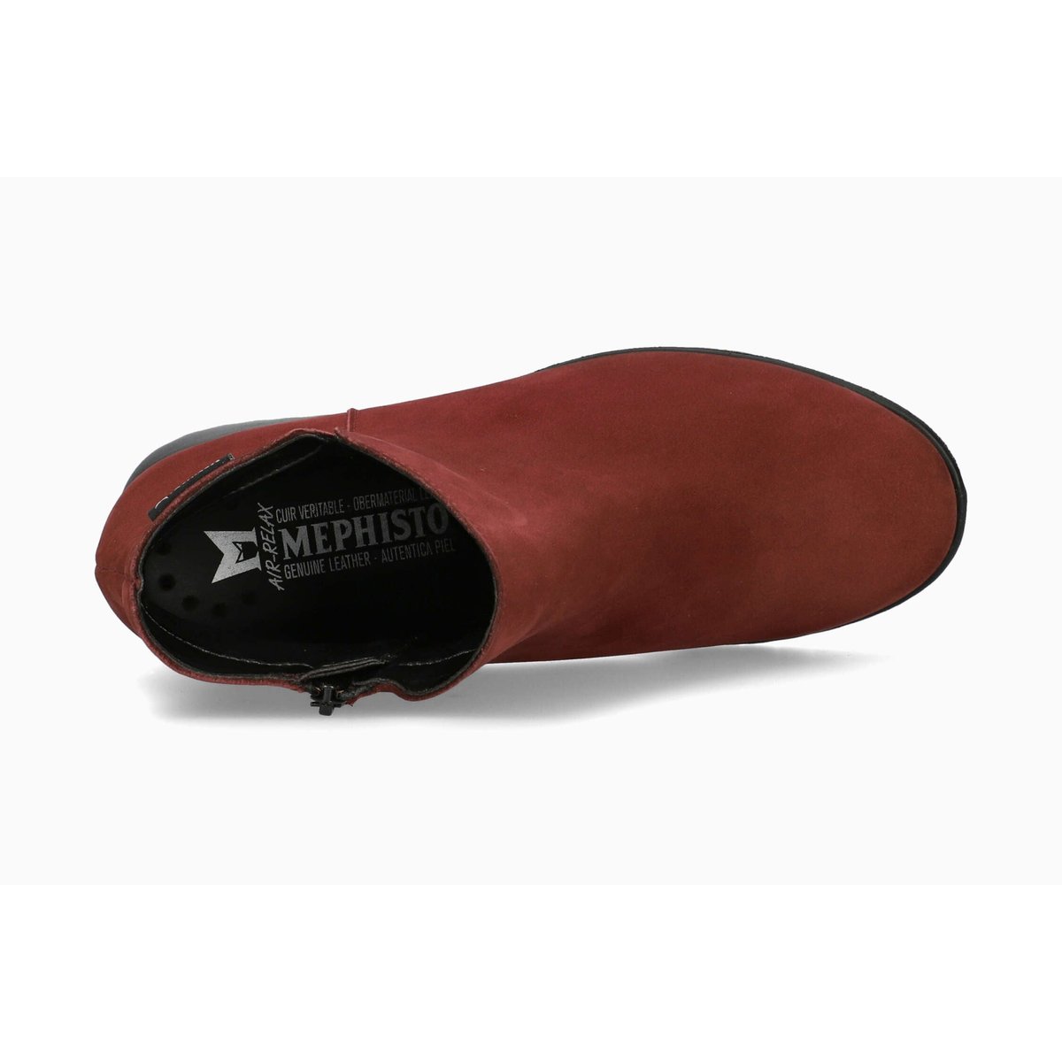 Bottines en cuir IDORA rouge foncé 5146, MEPHISTO
