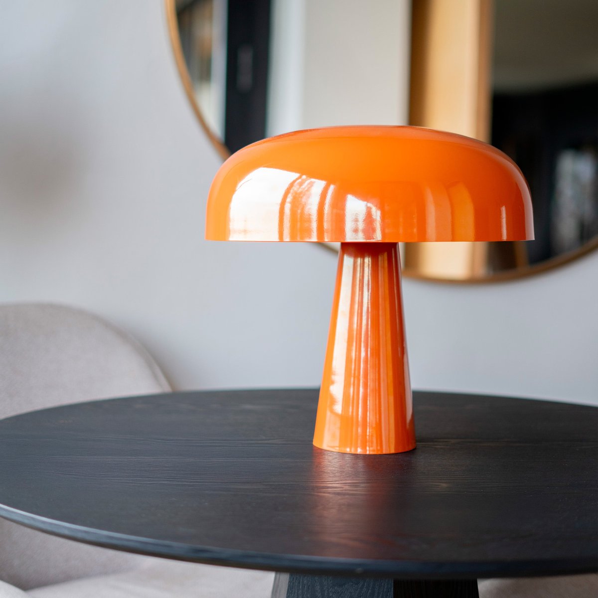 Lampe en métal - LIVIA orange, MAISON PAVANE