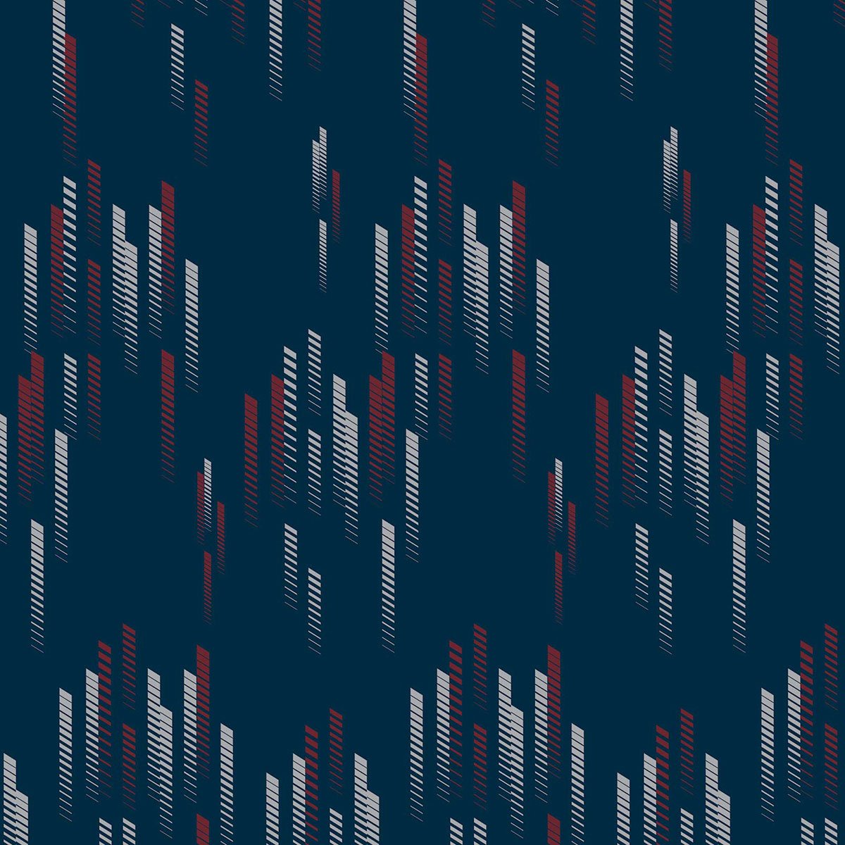 Papier peint, barber pole bleu, HEXOA