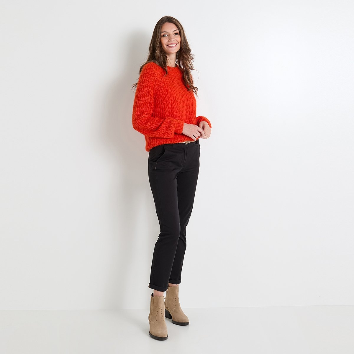 Pantalon chino noir, GRAIN DE MALICE