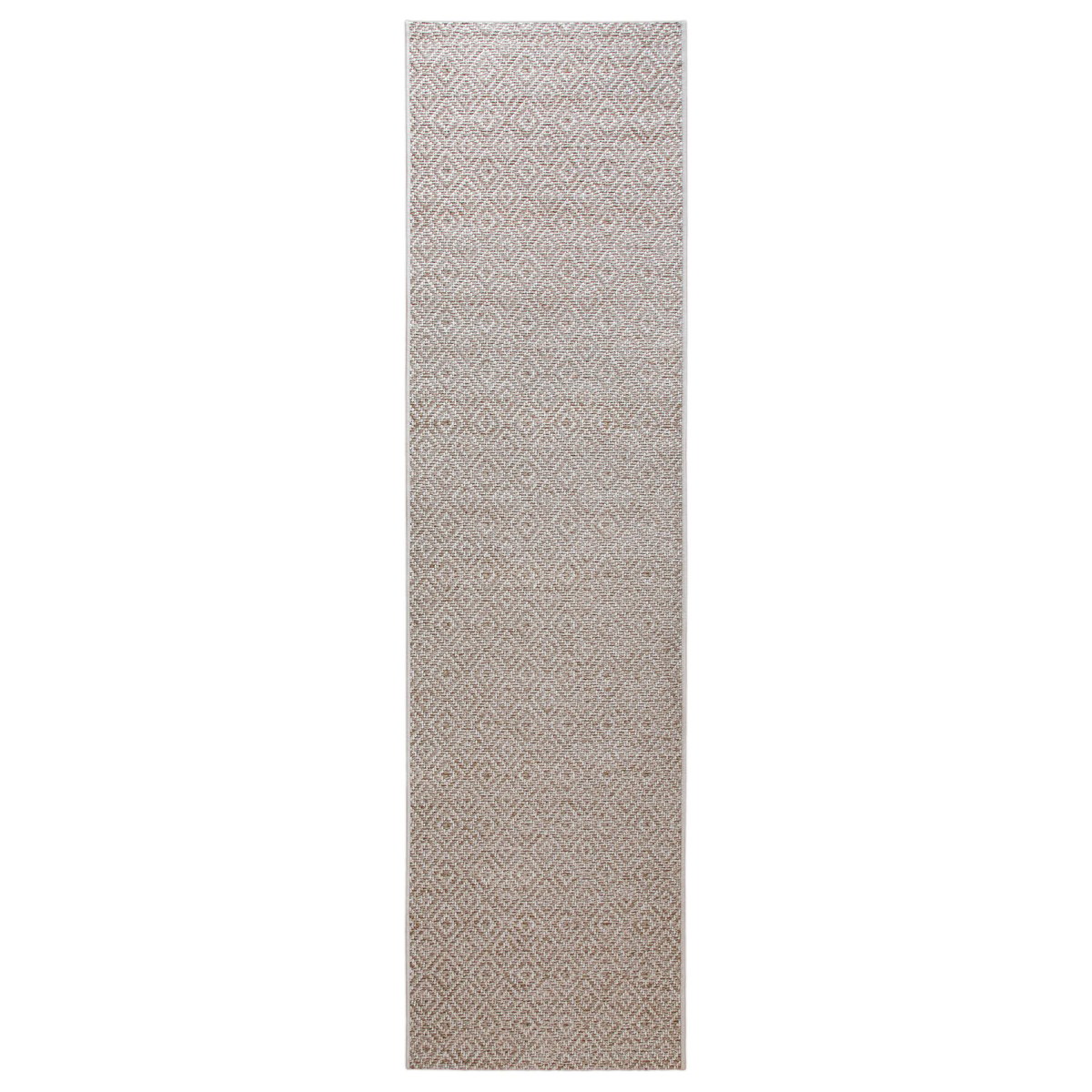 Tapis intérieur extérieur, losanges ,  Miami Beach beige crème, WECON HOME