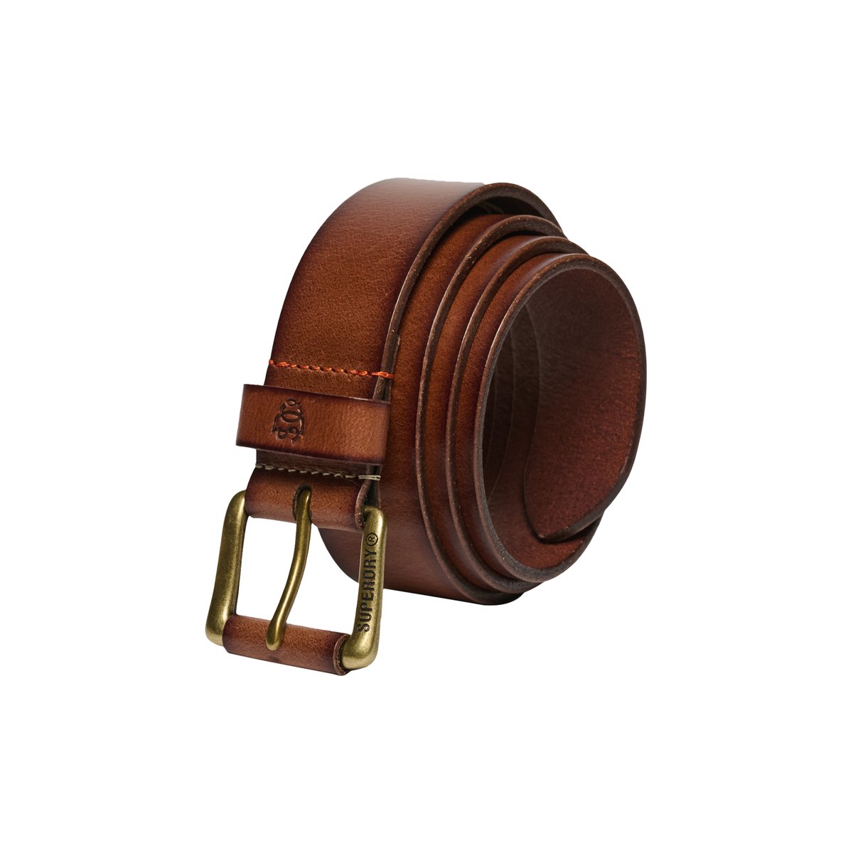 Ceinture Classique en Cuir Véritable fauve, SUPERDRY
