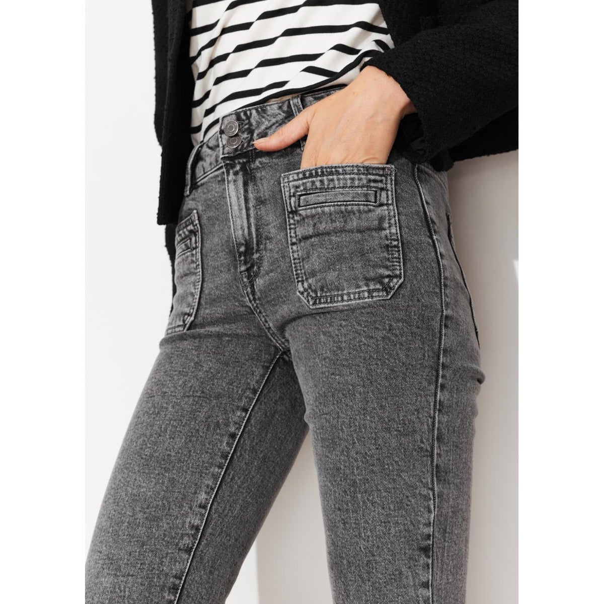 EUGENE Jean bootcut seventies jean noir, PROMOD