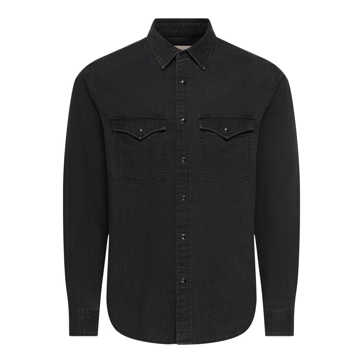 Chemise black denim, ONLY & SONS