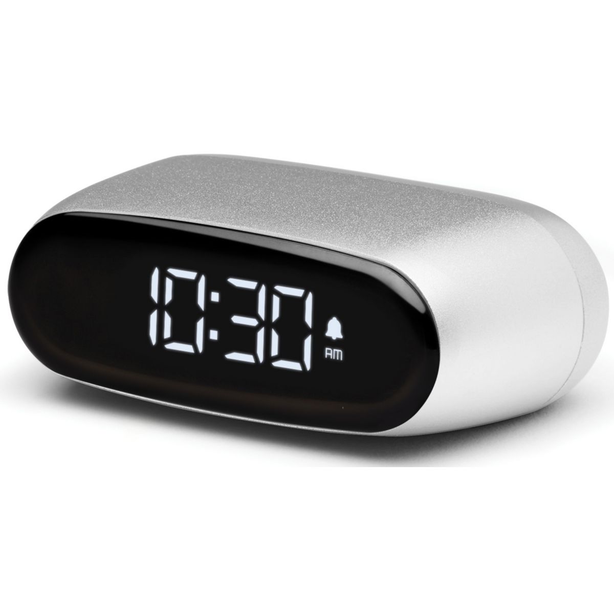Réveil Minut ultra-compact Rechargeable Alu couleur unique, LEXON