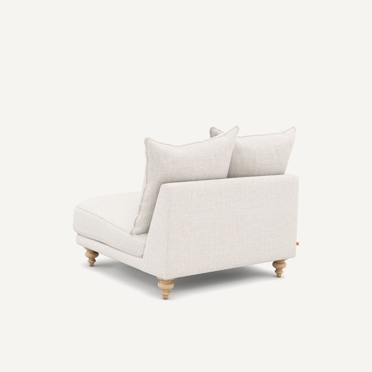 Chauffeuse, en toile jaspée, LAZARE naturel, AM.PM