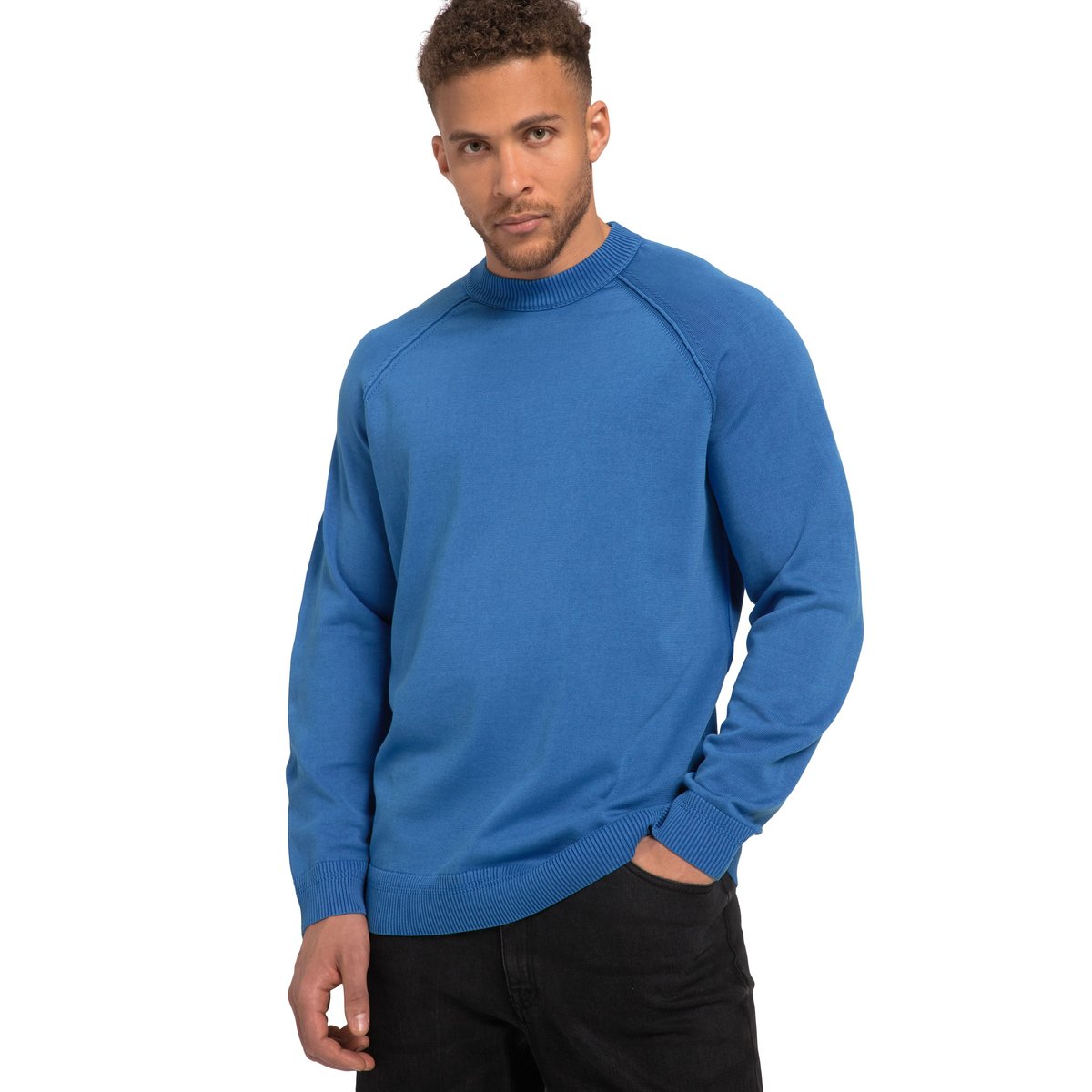 Pull à manches longues bleu royal, STHUGE