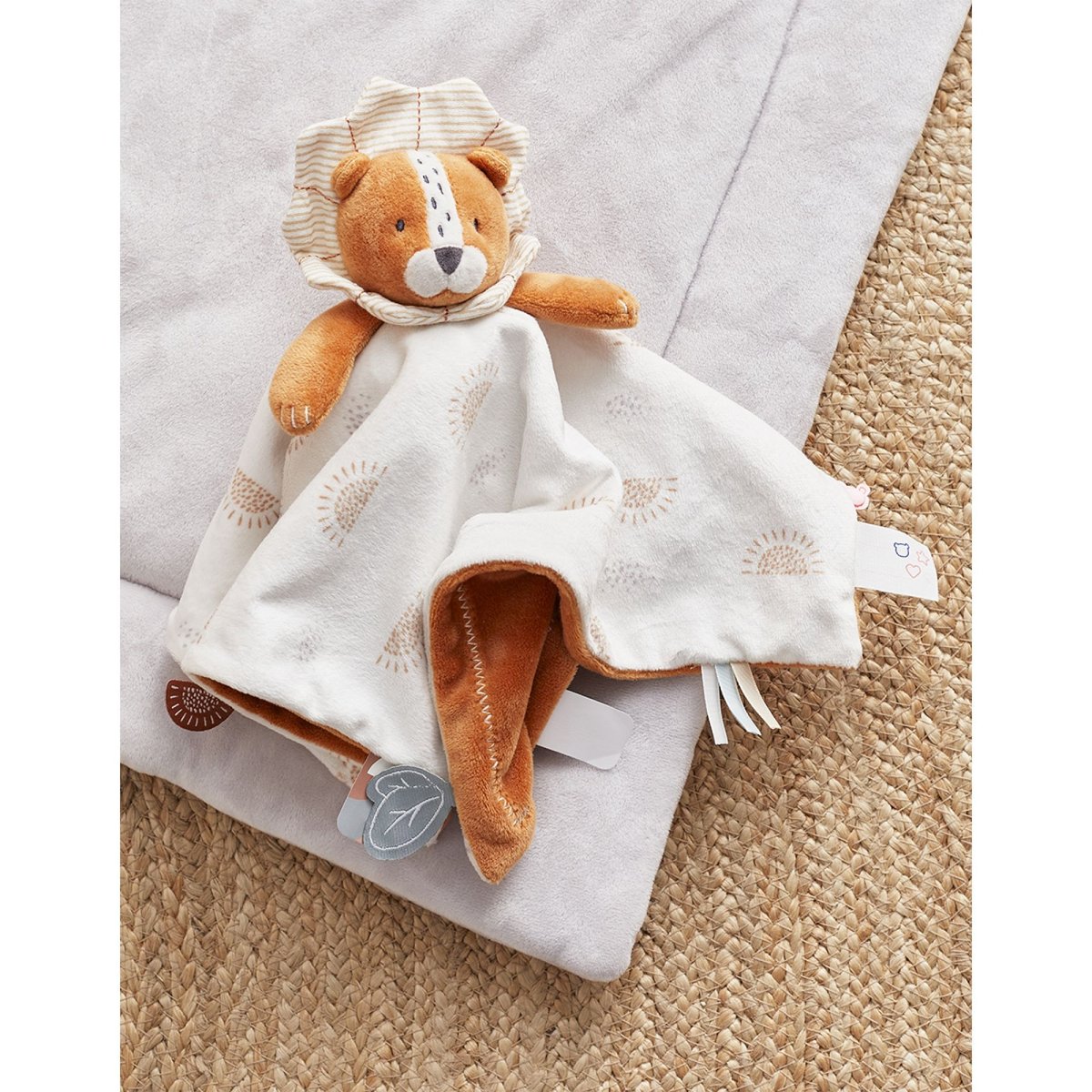 Doudou jour & nuit Babou, caramel/écru blanc, NOUKIE'S
