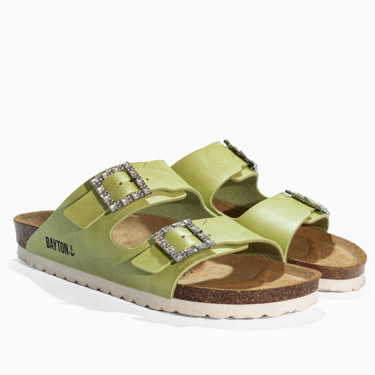 Sandales STRASS ATLAS green, BAYTON