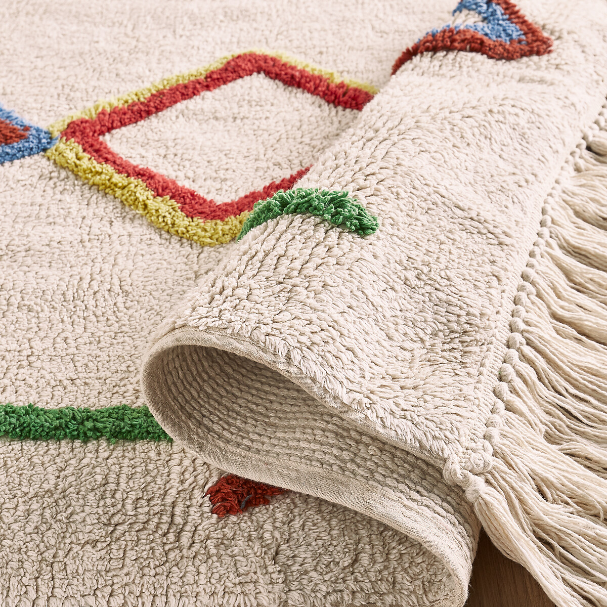 Tapis enfant coton bio style berbère, Dybala multicolore, AM.PM