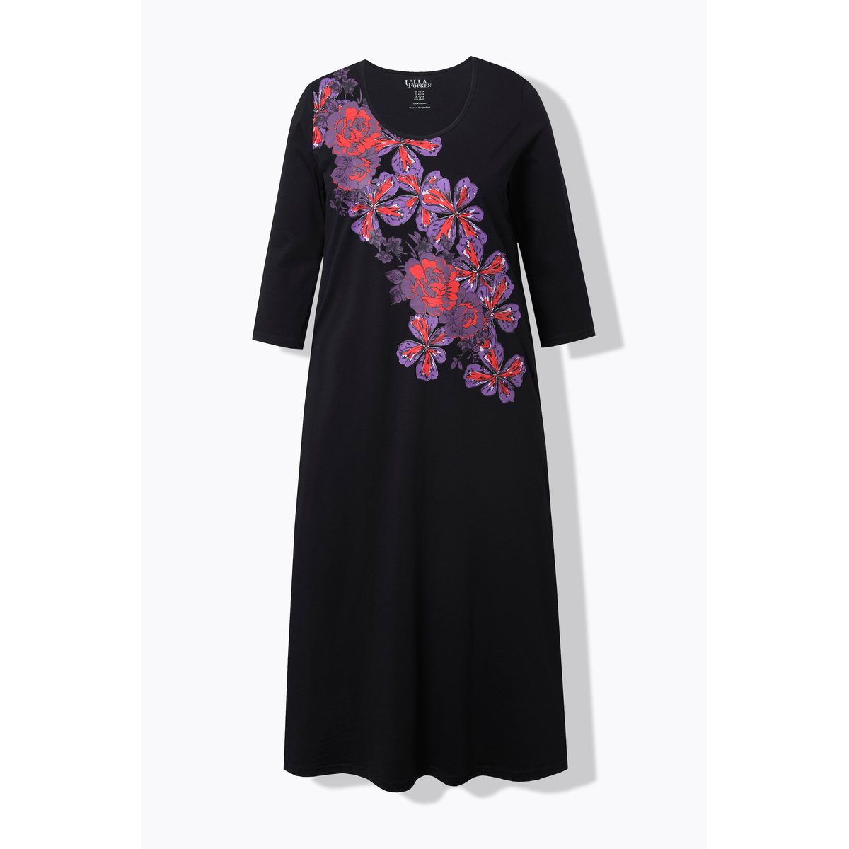 Robe en jersey noir, ULLA POPKEN