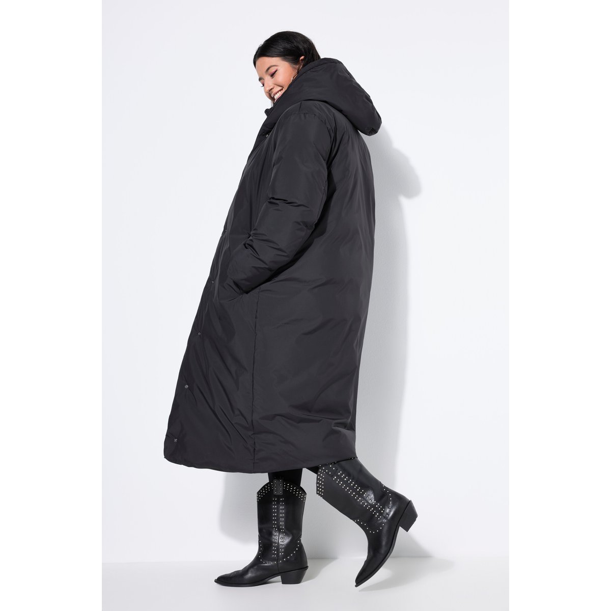 Manteau matelassé oversize noir, STUDIO UNTOLD