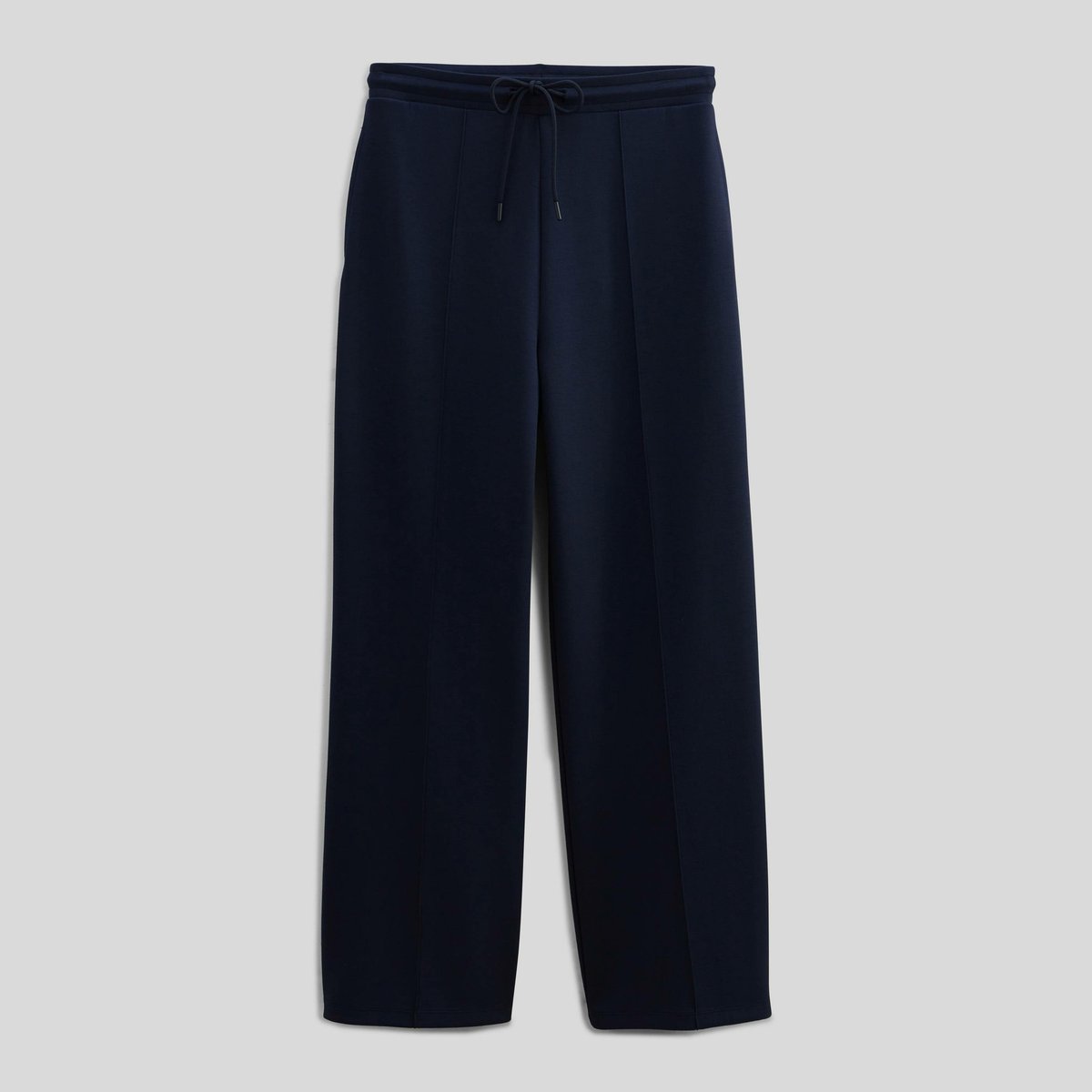 Pantalon de uni en molleton technique marine, MONOPRIX