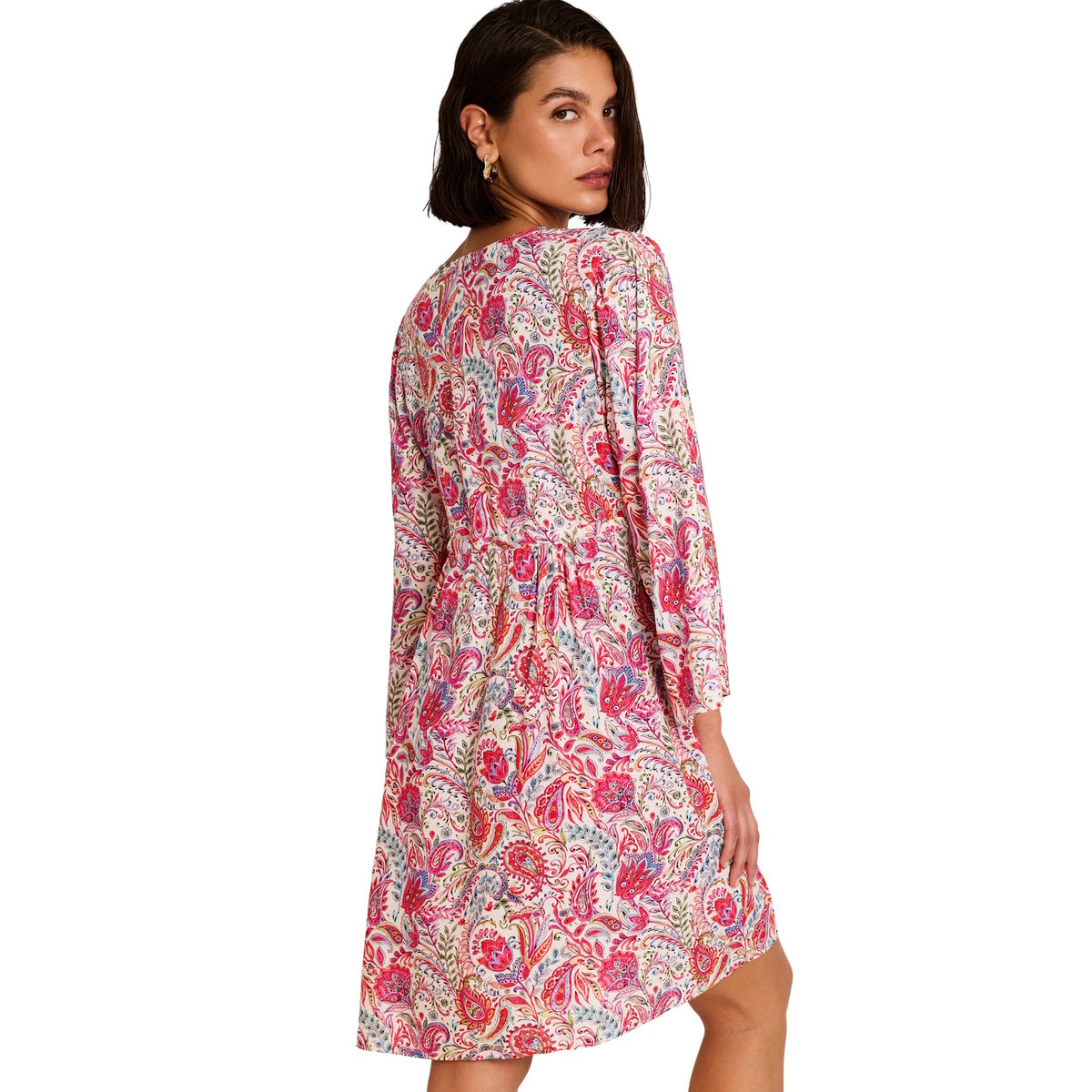 Robe tunique de plage manches longues MIRAGE blanc, SELMARK MARE