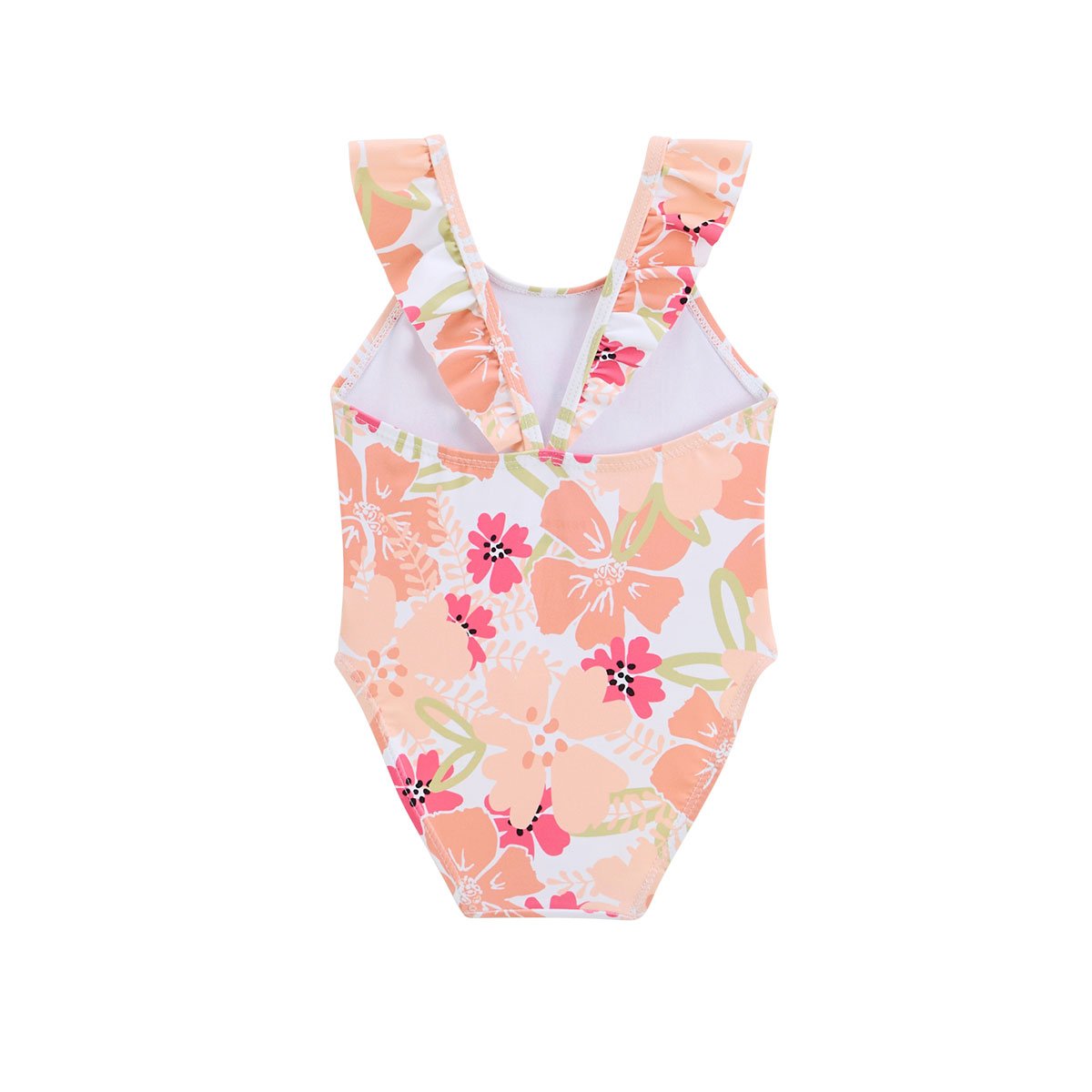 Maillot de bain 1 pièce enfant Rosara peche, PETIT BEGUIN