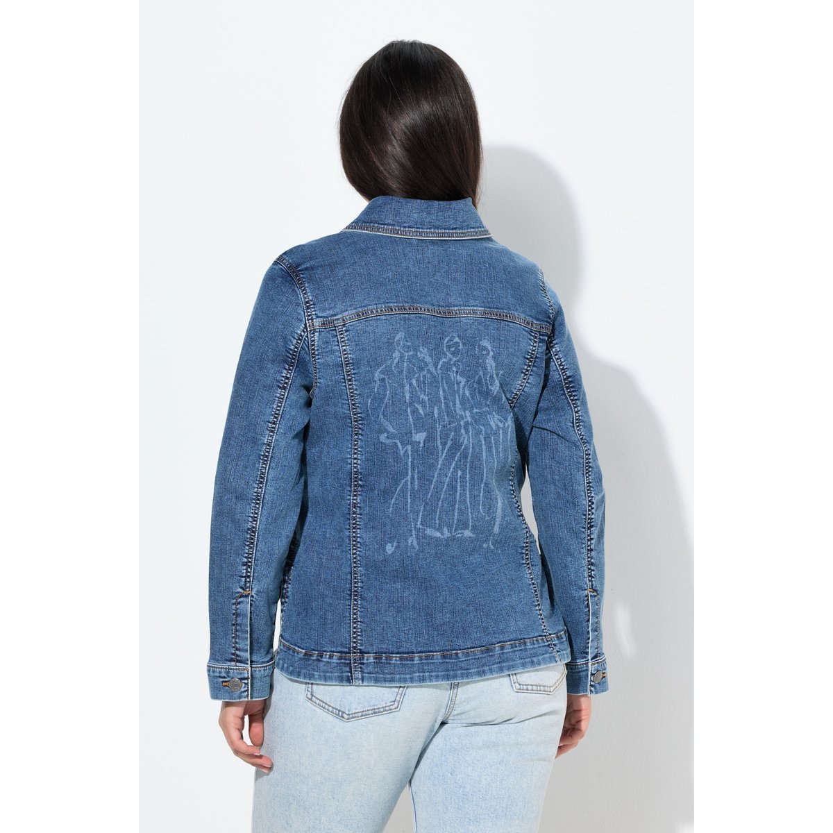 Veste en jean oversize bleu jean, ULLA POPKEN