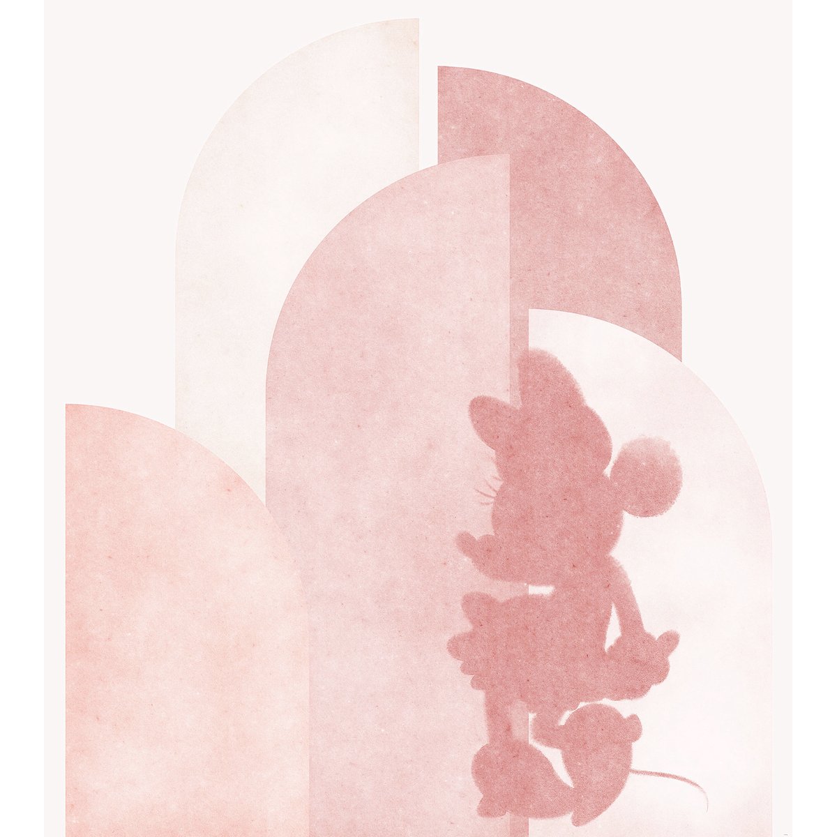 Papier peint Komar - Minnie Creative Aesthetic - 250 x 280 cm rose, HEXOA