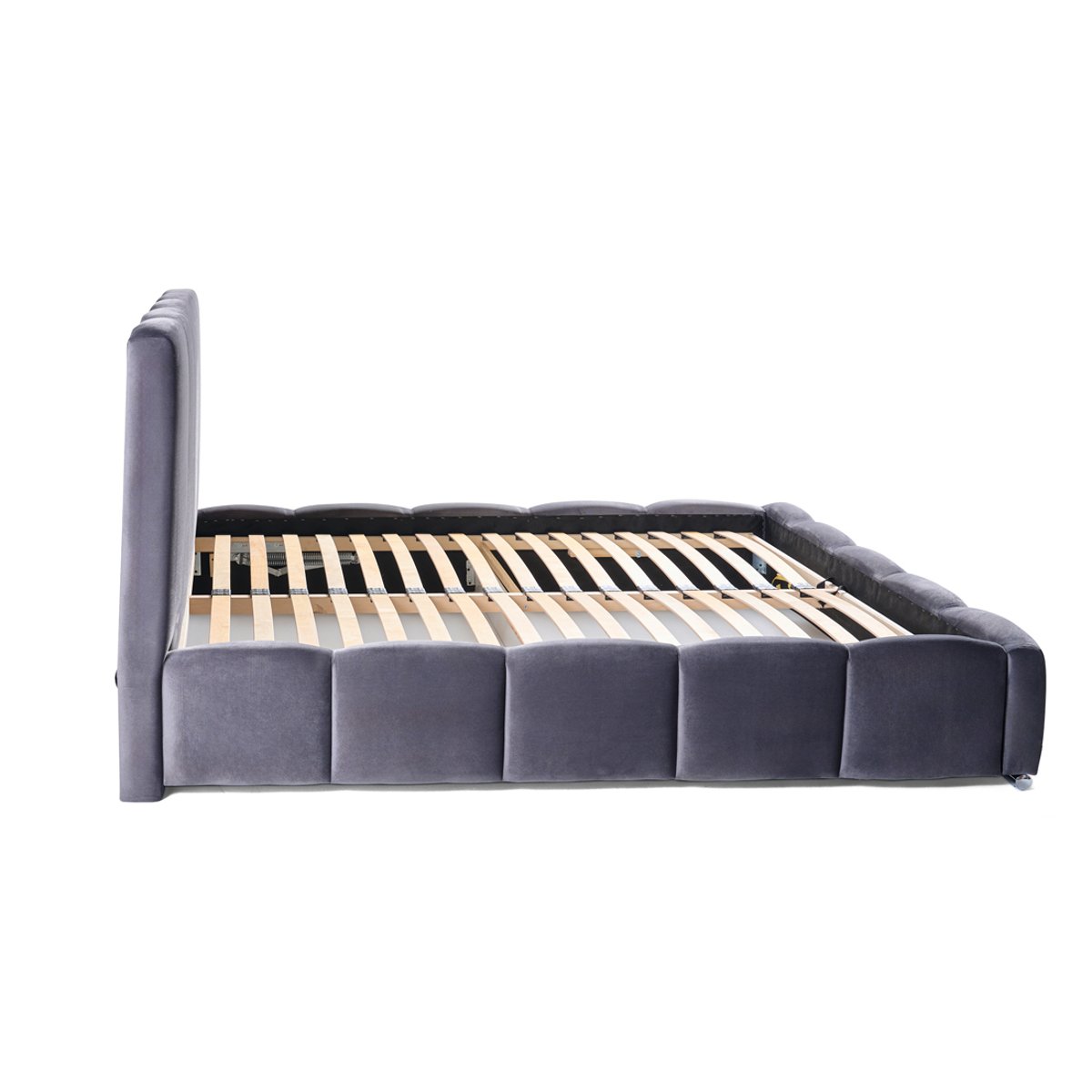 Lit coffre - TORREON gris foncé, BEST MOBILIER