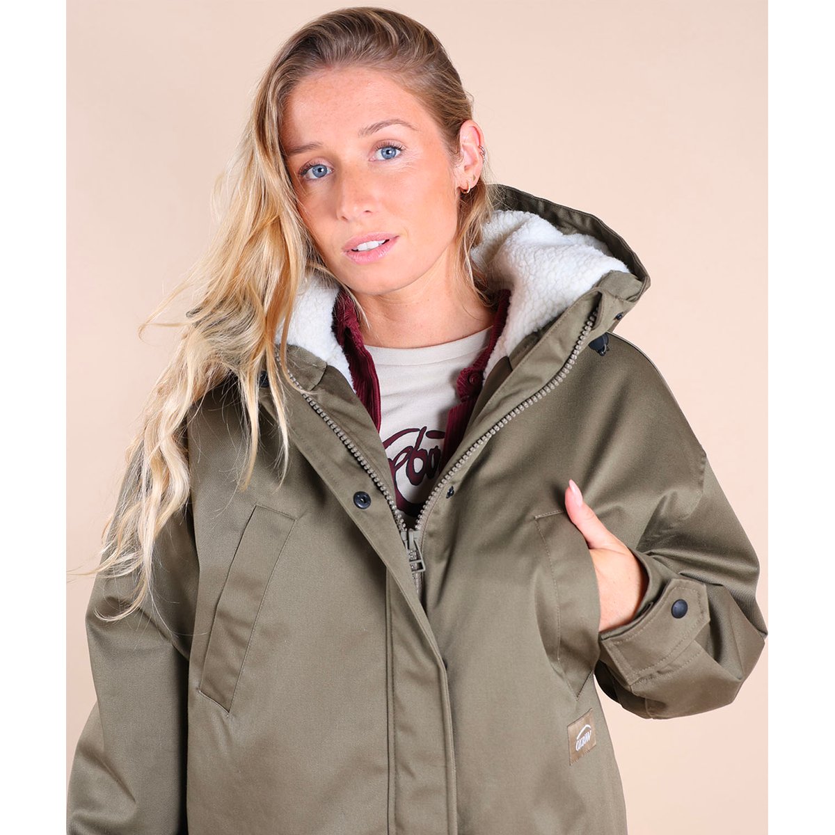 Parka doublée sherpa JELLAN army, OXBOW