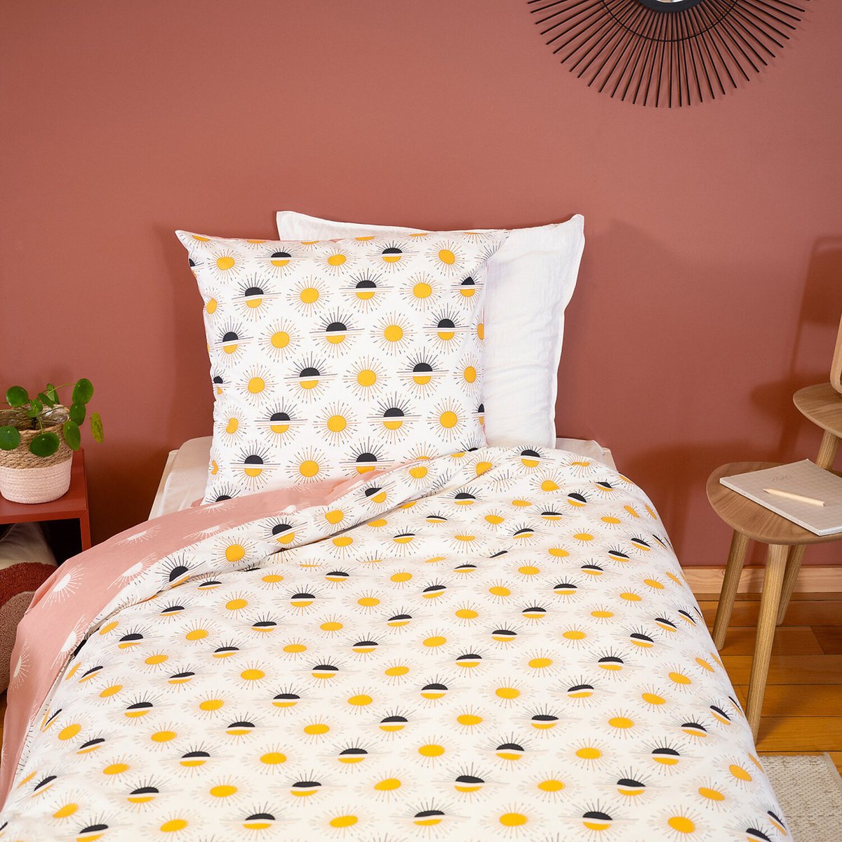 Parure de lit enfant coton, TERRAMEA blanc, C DESIGN HOME TEXTILE