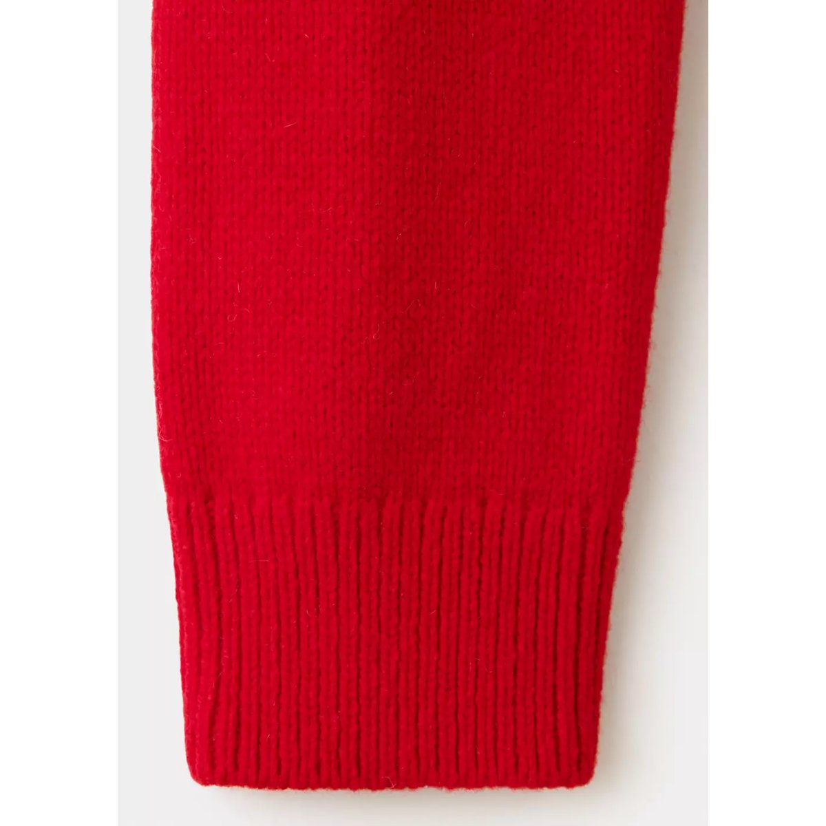 Pull-over laine col en V rouge, MANGO