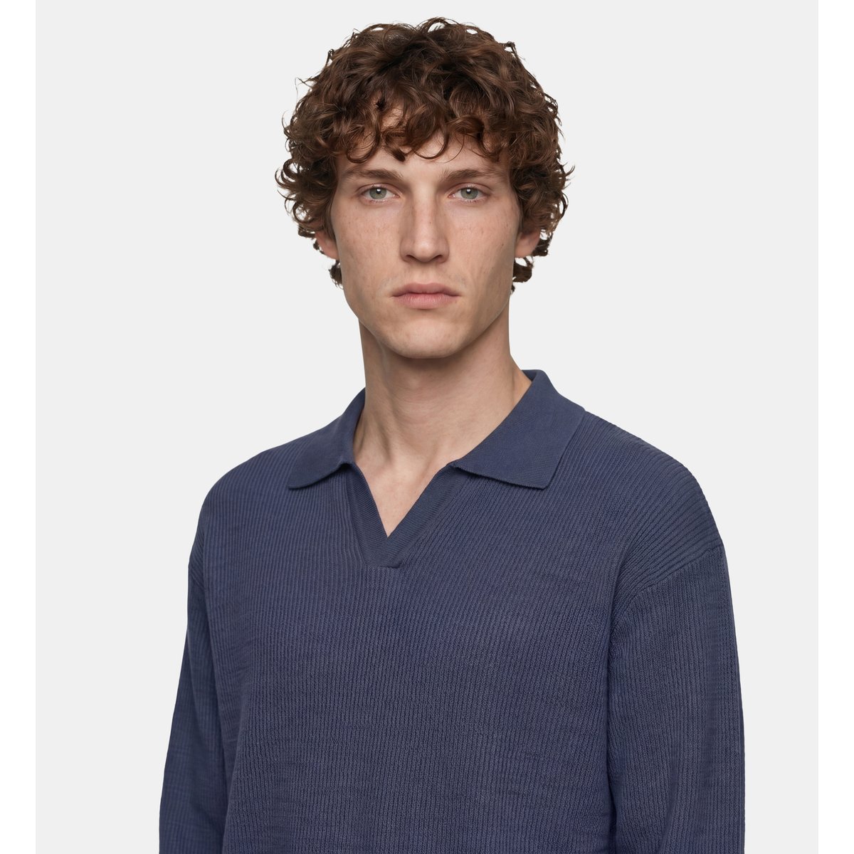 Pull toloslub maille coton bio bleu marine, GALERIES LAFAYETTE