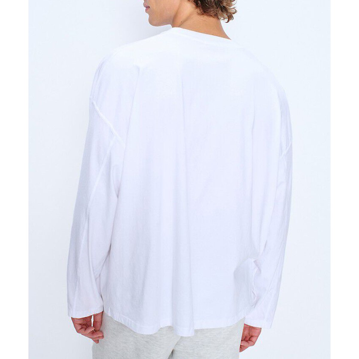 Gixy Loose-Fitting Long Sleeve T-Shirt white, AMERICAN VINTAGE