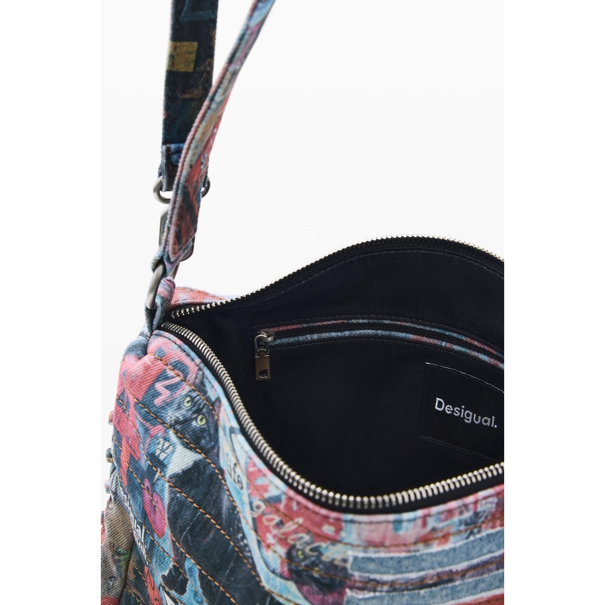 Sac en jean moyen multicolore, DESIGUAL