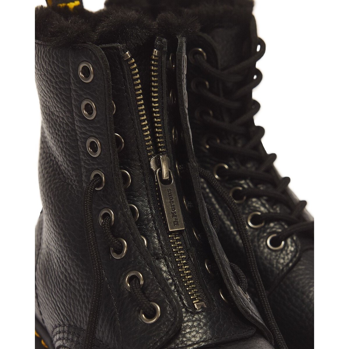 Botas 1460, forradas, em pele, Nappa preto , DR. MARTENS