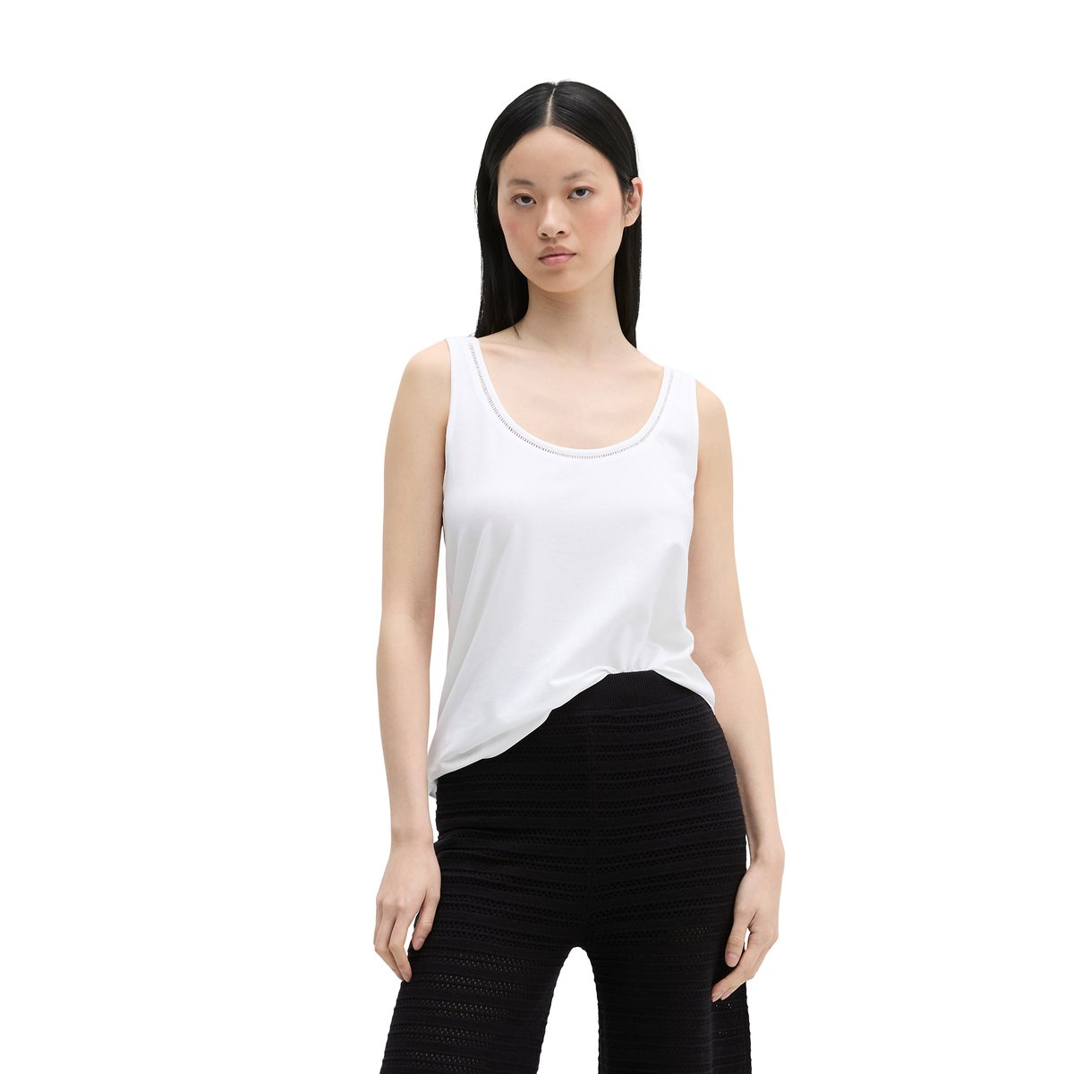 Top relaxed avec TENCEL™ Modal blanc, MARC O'POLO