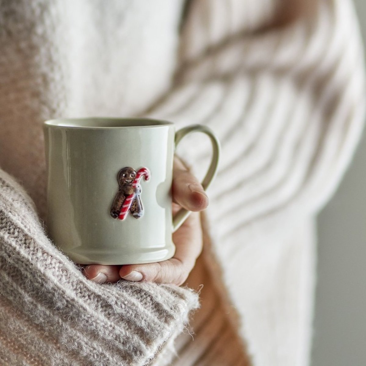 Mug décore noël grès  Kenai set de 4 multicolore, BLOOMINGVILLE