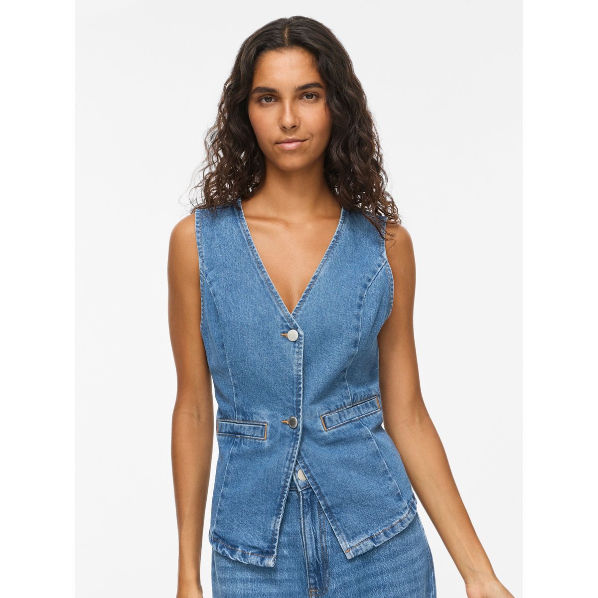 Gilet bleu - medium blue denim1, VILA
