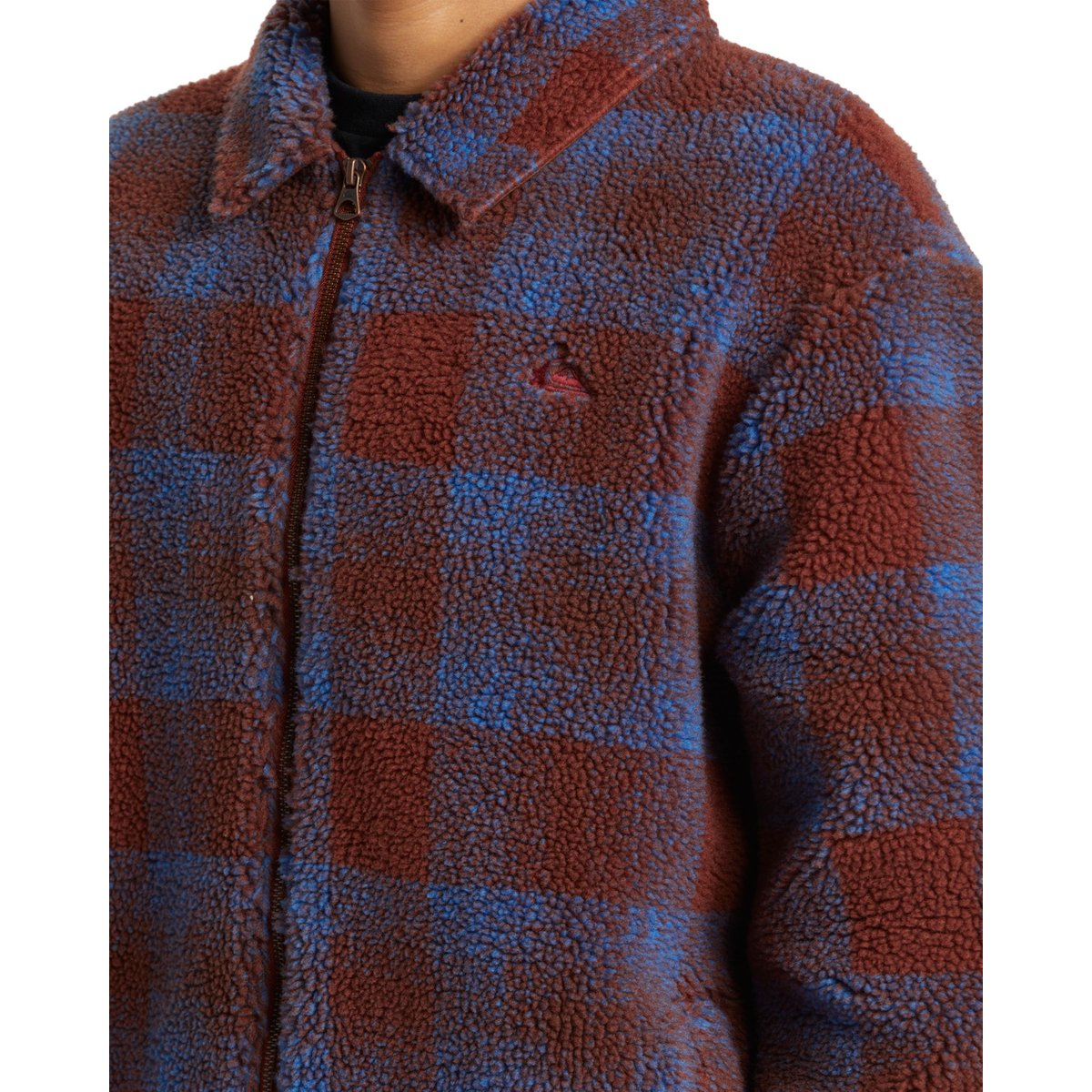 Veste zippée DECK marron deck fleece-henna, QUIKSILVER