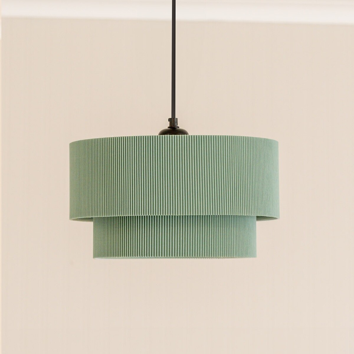 31cm Mack 2-Tier Crinkle Shade green, SO'HOME