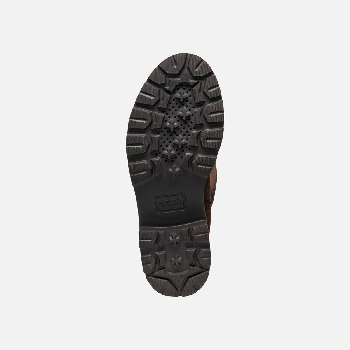 Bottes plates en cuir Norize marron foncé, GEOX